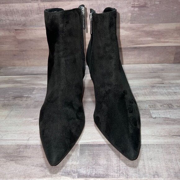 Charles by Charles David Womens Black Ankle Boots Size 10M Heeled Pointed Toe - Picture 2 of 12